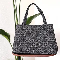 着物地バック　着物リメイク　ハンドメイド　トートバッグ　K04