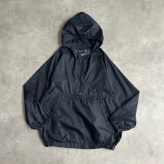 90s/OLD GAP/ギャップ/アノラックパーカー/プルオーバー/ネイビー/フード/ロゴタブ/ナイロンジャケット/ネイビー/紺/M/jmaple
