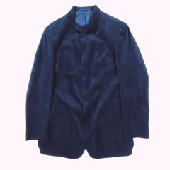 アルマーニ コレツィオーニ ARMANI COLLEZIONI コーデュロイ ジャケット ロング スナップボタン 長袖 ダークネイビー 48 メンズ YBA2のサムネイル