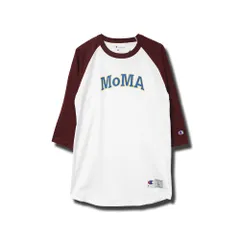 日本未発売 チャンピオン X モマ 5.2オンス ラグラン ベースボール 七分袖 Tシャツ / CHAMPION X MoMA 5.2oz RAGLAN BASEBALL TEE [WHITE/MAROON]