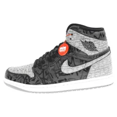 NIKE (ナイキ) AIR JORDAN 1 RETRO HIGH OG REBELLIONAIRE エアジョーダン1レトロハイオージーレベリオネア ハイカットスニーカー ブラック/グレー US8.5/26.5cm 555088-036のサムネイル