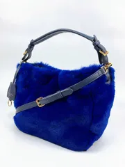 サマンサタバサ　2wayショルダーバッグ　ハンドバッグ　斜め掛け　ラビットファー