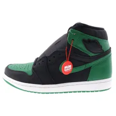 NIKE (ナイキ) AIR JORDAN 1 RETRO HIGH OG 555088-030 エアジョーダン1 ハイカットスニーカー US9/27cm ブラック/グリーン