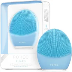 新品未使用品　FOREO LUNA3 美顔器　水色　フォレオ　ルナ3 混合肌用 新品未使用】FOREO LUNA3 混合肌 美顔器 洗顔ブラシ フォレオ