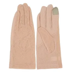 UV手袋 レディース ショート スマホ対応 メッシュ 滑り止め 日焼け防止 紫外線 指あり 蒸れない 涼しい おしゃれ 可愛い 携帯操作 母の日 プレゼント 7071