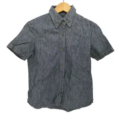 スピックアンドスパン Spick and Span コットンヘンプ デニム地 ボタンダウンシャツ レディース 表記無 