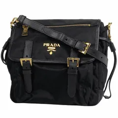 プラダ PRADA ロゴ ショルダーバッグ クロスボディバッグ ショルダーバッグ テスートナイロン ネロ(ブラック) BT0692 レディース 【中古】