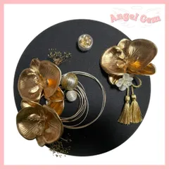 白金 胡蝶蘭髪飾り 水引 和玉 成人式 結婚式 卒業式 和装前撮り 振袖 袴