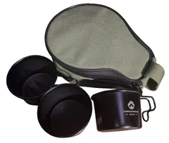 CAMPING MOON　マグカップS/黒3Pセット  BKS-180/3P