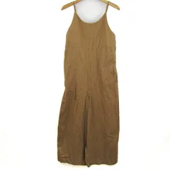 ニコアンド キャミソールワンピース トップス ロング丈 コットンリネン レディース 3サイズ ブラウン niko and... 【中古】