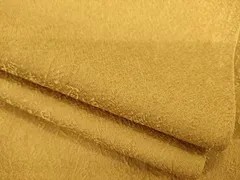 平和屋着物●上質な色無地　文字文　百福到来　黄唐茶色　正絹　逸品　AABB7928ck