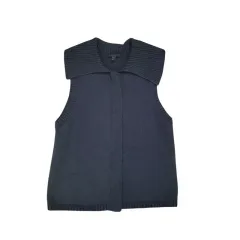 コス　COS コットン100% チャンキーニットベスト　グリーン ORGANIC COTTON CHUNKY KNIT VEST 厚手のオーガニックコットン