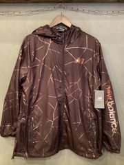 新品 未使用タグ付き new balance ニューバランス ナイロンジャケット ブラウンゴール
