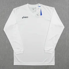 未使用 ASICS アシックス XS6618 Jr. ロングスリーブシャツ ホワイト size 160 #1338 スポーツ サッカー 子供 ユース キッズ ジュニア 長袖 Tシャツ