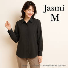 AS0337 Jasmi シルク100% シャツ ブラウス 黒 Mサイズ 新品未使用