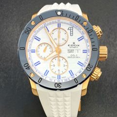 エドックス EDOX クロノオフショア1 リミテッドエディション 世界150本限定 01122-37RBU3-BIDBU9★2024.11OH済/美品★