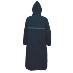 ☆ ネイビー ☆ 105cm ☆ ライトフィックコート FIC006C レインコート レインウェア カッパ かっぱ 雨具 レディース 通勤 通学 収納袋付き 反射付き 半メッシュ裏地 コートタイプ 快適 蒸れにくい フード着脱可 男女兼用