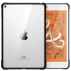iPad Mini 5 ケース MoKo iPad mini 第五世代 7.9インチ 2019専用 クリアケース TPU枠+PCシェル 衝撃吸収 擦り傷防止 精密設計 薄型 枠ブラック 透明ケース 0
