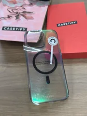iPhoneケース CASETiFY iPhone16proMAX クリアメタル MagSafe