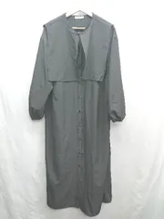 ◇ ⊇ ◎ ap retro 長袖 ロング丈 ワンピース サイズF ブラック レディース E  【1501230034838】