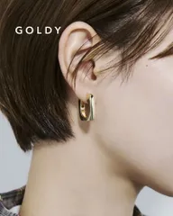 GOLDY/ゴールディ/スクエア ライン ワンタッチ ピアス/アクセサリー/1241110