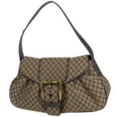 セリーヌ CELINE マカダム柄 ハンドバッグ ワンショルダー ハンドバッグ キャンバス ブラウン レディース 【中古】