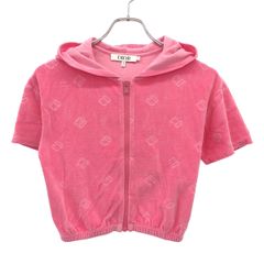 Christian Dior クリスチャンディオール キッズ CDロゴベルベットパーカー&ショーツ セットアップ 2WBB13CARE/2WBB13SHTE ピンク 8/8