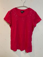 DKNY ダナキャランニューヨーク　スパンコール　Tシャツ