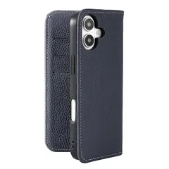 【新品】 HanaRo iPhone17 用 ケース スマホケース magsafet対応 手帳型 レザー 本革 シュリンクレザーケース ﾈｲﾋﾞｰ 1