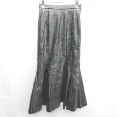 ◇ FRAY I.D フレイ アイディー ウエストゴムあり 裏地あり ロング丈 フレア スカート サイズ０ ブラック レディース E  【1404020017083】