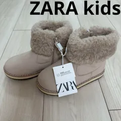 ZARA kidsファーブーツ　25㎝ ZARA キッズ靴 子供靴 ブーツ サイズ25 - メルカリ