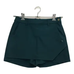 中古 レディース デサントゴルフ DESCENTE GOLF スカート風ショートパンツ M グリーン ストレッチ