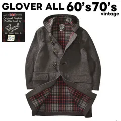 60s70sヴィンテージ 英国旗タグ グローバーオール ダッフルコート 38