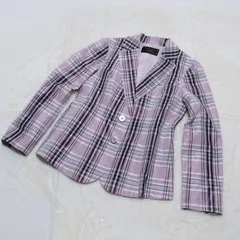 テーラードジャケット leilian レリアン チェック ピンク 小さいサイズ7 /241211008