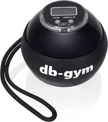 db-gym カウンター付きスナップボール 筋トレ器具 握力トレーニング器具 計測機能 ストラップ付き(ブラック)