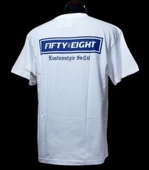 kustomstyle×FIFTY EIGHT カスタムスタイル×フィフティーエイト Tシャツ (KSFE002TWH) TRU T-shirt カラー：ホワイト 5,500円(内税)