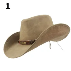 高品質 カウボーイハット ウエスタンハット テンガロンハット 帽子 つば広帽 男女兼用 スタッズ レザー 牛 レディース 9色選択/1点