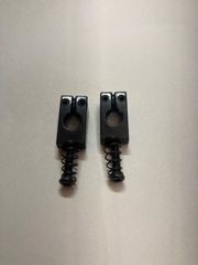 ギター用ブリッジサドル ダイキャスト 黒 ブラック ×2