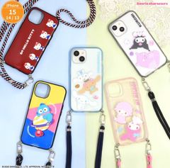 新作　2023　サンリオキャラクターズ　グルマンディーズ　IIIIfit Loop iPhone15/14/13対応ケース　iPhoneケース　スマホケース　キティ　マイメロディ　クロミ　シナモロール　ハンギョドン　新品　メーカー品　新発売　　D730