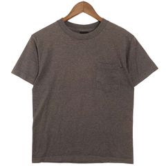 HUF ハフ 春夏 バックプリント★ ポケット 半袖 カットソー Tシャツ ポケT Sz.S　メンズ グレーのサムネイル