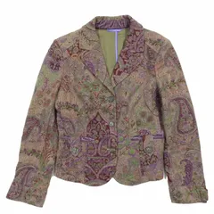 エトロ ETRO ペイズリー柄 テーラードジャケット アウター マルチカラー サイズ40 レディース ▲C7のサムネイル