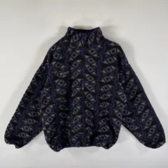 古着 90's/90年代 コロンビア Columbia USA製 フリーストレーナー ハーフジップ 総柄  ワンポイントロゴ S  パープル系 レディース