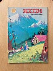 HEIDI（アルプスの少女ハイジ）　スウェーデン語　絵本 北欧　リトグラフ　ビンテージ