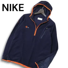 F.C.R.B. エフシーアールビー ナイキ ソフネット 秋冬 ロゴ刺繍★ フリース プルオーバー パーカー Sz.M　メンズ 紺 FCRB