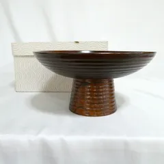 大型蒔絵高杯　木製　菓子器　お茶道具 大型蒔絵高杯 木製 菓子器 お茶道具 好評 大型蒔絵高杯 お茶道具