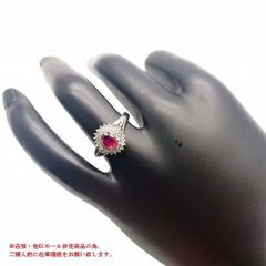 ※併売商品※◆新品仕上げ◆天然ルビー リング R0.48 D0.41ct GRJソーティング 宝石 レディースジュエリー　M890