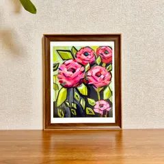 新品☆額縁付アートポスター☆Cami Boyett（キャミ・ボイエット）☆花の絵☆自然美☆風景画☆抽象画☆TAKE TIME☆491