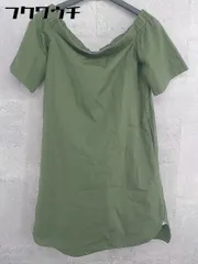 ◇ The Virgnia ザ ヴァージニア 半袖 膝丈 ワンピース サイズ900 カーキ レディース 【中古】 【1002798455054】
