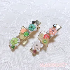 レモン オレンジ ライム トロピカルカクテルヘアクリップ (NO.302)