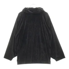 BALENCIAGA (バレンシアガ) 24AW VELVET HOODIE 720654 TK022 ベルベット プルオーバーパーカー レディース パーカー ブラックのサムネイル